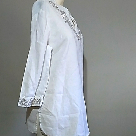 New  | STYLE & CO. | 46" bust L , Linen Blouse - Picture 8 of 10